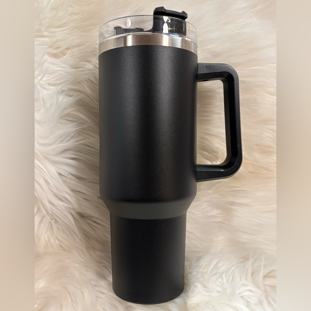 40 oz Black Stainless Steel Tumbler